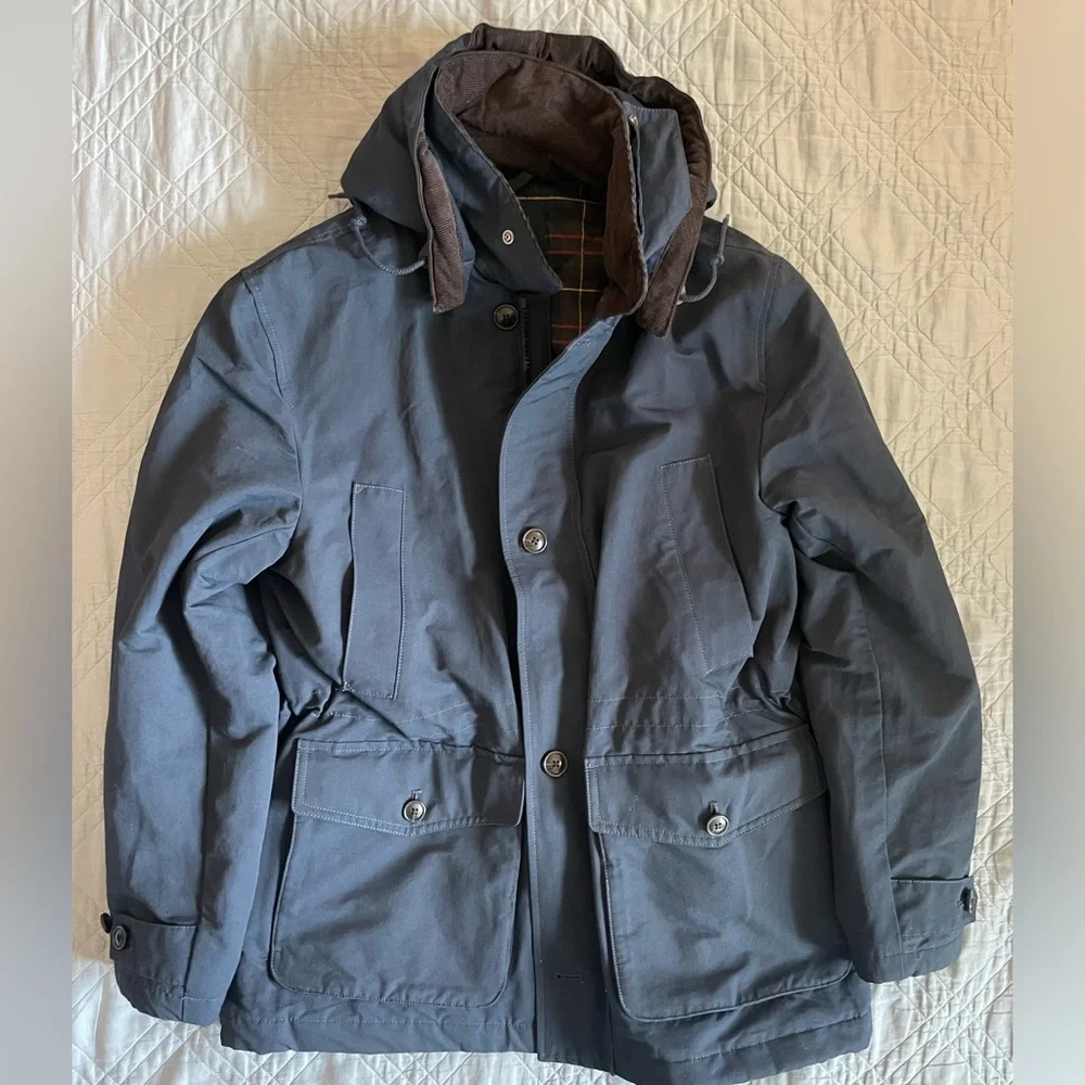 J. CREW Country jacket with removable hood and PrimaLoft® in Navy M $548 C0040‎